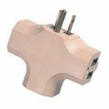 Woods Products Adapter, 3 Outlet Beige/Card, 5PK 794B